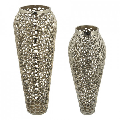 Sagebrook 33" Metal Cut-out Vase - Gold