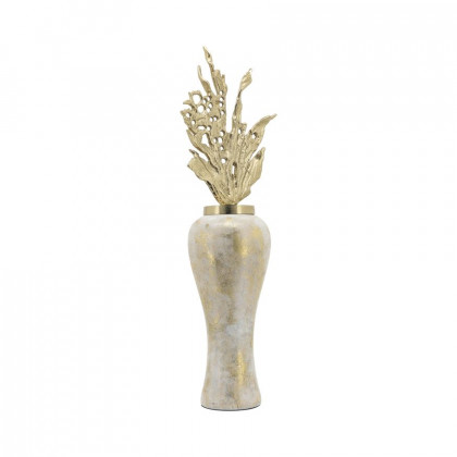 Sagebrook - 20" Glass Metal Vase Tribal Topper