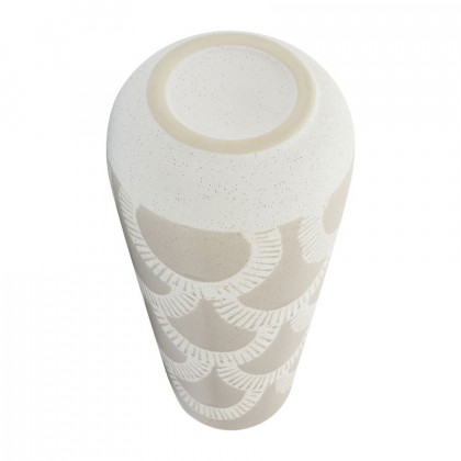 Sagebrook 15" Ceramic Aztec Vase - Beige