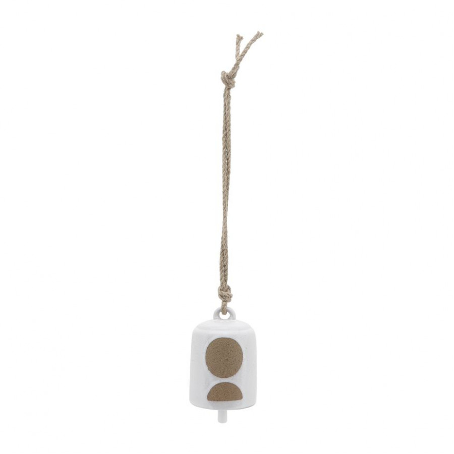 Sagebrook - 4" Ceramic Hanging Bell Circles