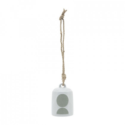 Sagebrook - 4" Ceramic Hanging Bell Circles