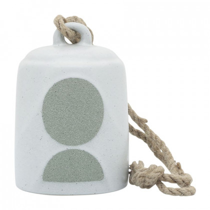Sagebrook - 4" Ceramic Hanging Bell Circles