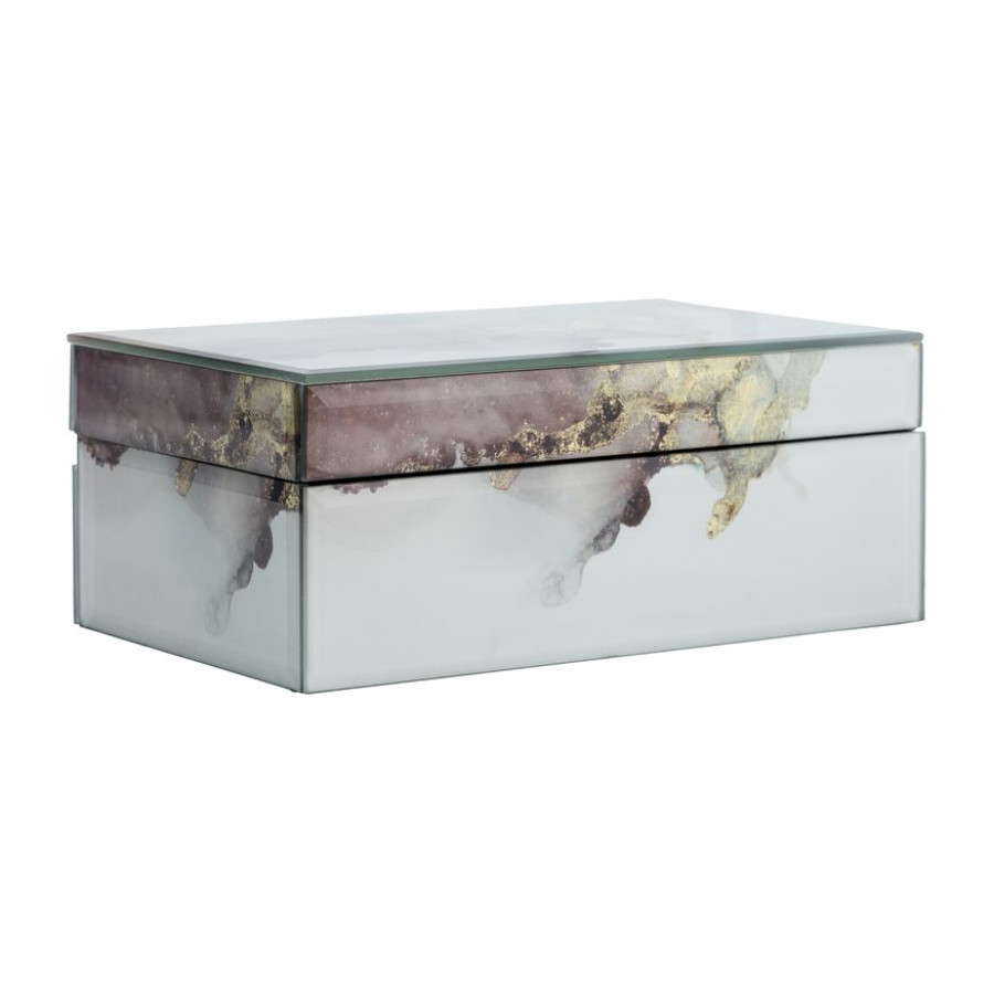 Sagebrook - 8"x5" Wood Abstract Box