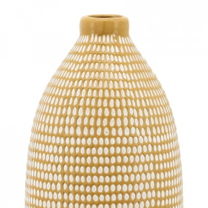 Sagebrook 12" Ceramic Dotted Vase - Tan