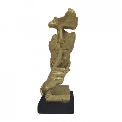 Sagebrook - 13" Resin Silence Man