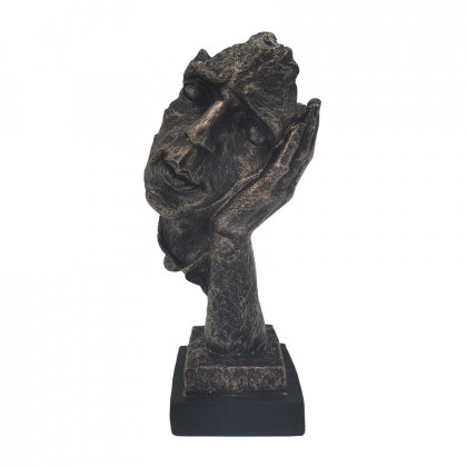 Sagebrook - 13" Resin Silence Man