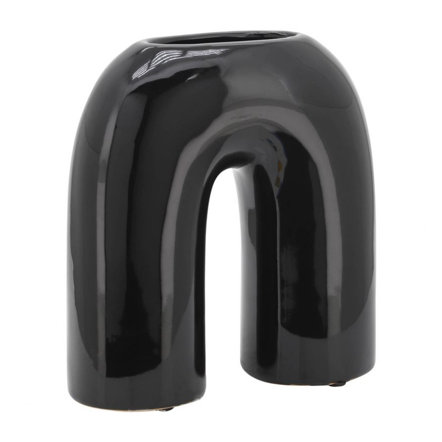 Sagebrook - 8" Ceramic Horseshoe Vase
