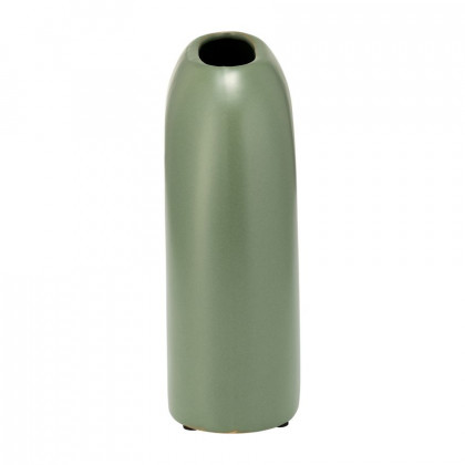 Sagebrook 8" Ceramic Horseshoe Vase - Dark Sage