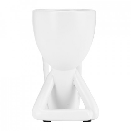 Sagebrook 8" Ceramic Sitting Humans (Set Of 3) - White