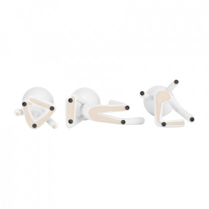 Sagebrook 8" Ceramic Sitting Humans (Set Of 3) - White