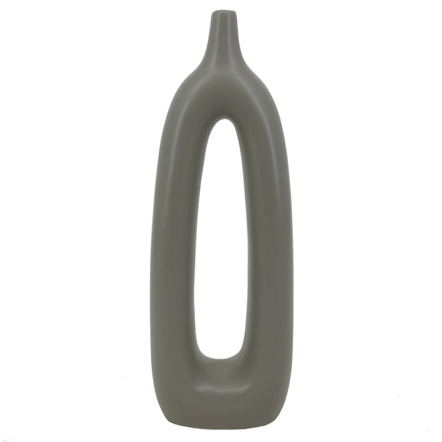 Sagebrook 14" Ceramic Open Cut-out Vase - Sage Green