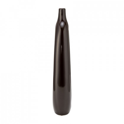 Sagebrook 14" Ceramic Open Cut-out Vase - Dark Brown