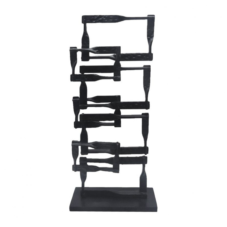 Sagebrook 22" Metal Stacking Squares - Black