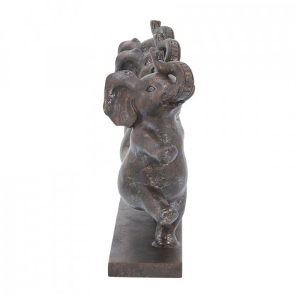 Sagebrook - 7" Resin Dancing Elephants in Bronze