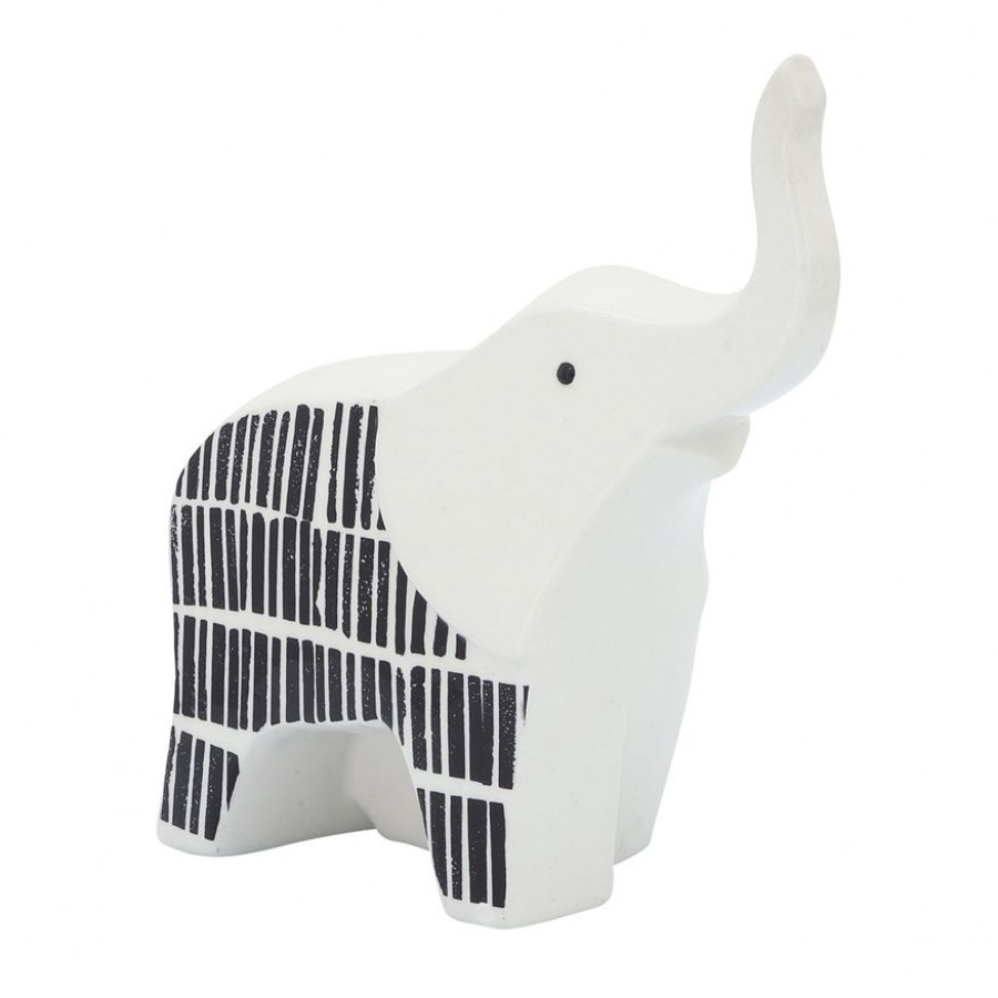Sagebrook - 7" Ceramic Elephant Trunk Down