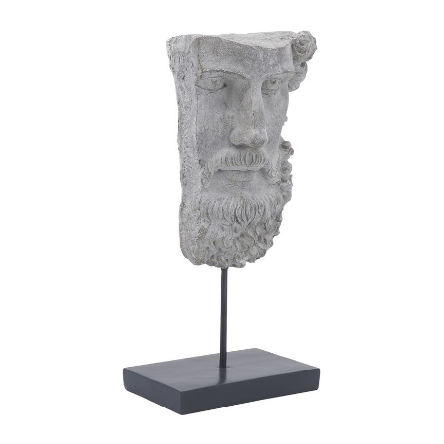 Sagebrook 18" Resin Face On Stand - Gray