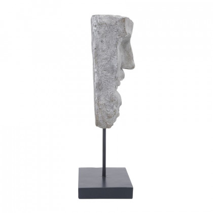Sagebrook 18" Resin Face On Stand - Gray