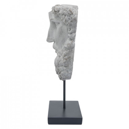 Sagebrook 18" Resin Face On Stand - Gray