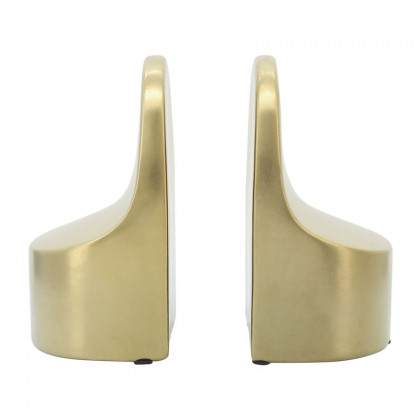 Sagebrook - 6" Ceramic Contemporary Bookends in Gold