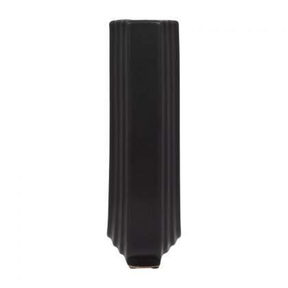 Sagebrook 11" Ceramic Loopy Vase - Black