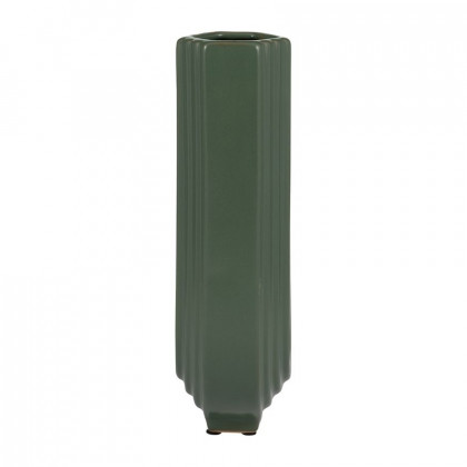 Sagebrook 11" Ceramic Loopy Vase - Dark Sage