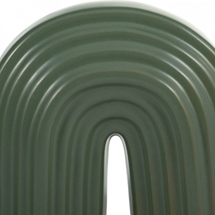 Sagebrook 11" Ceramic Loopy Vase - Dark Sage