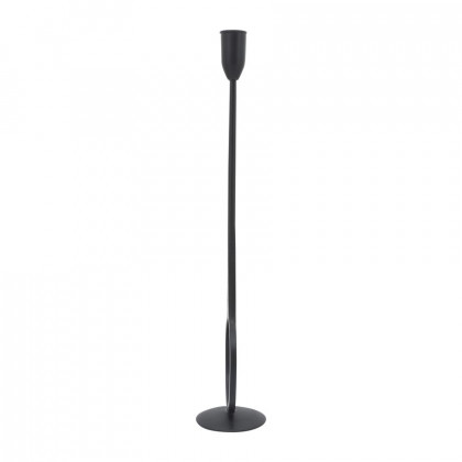 Sagebrook 16" Metal Round Taper Candle Holder - Black