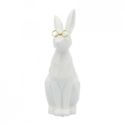 Sagebrook - 11" Ceramic Cat With Glasses