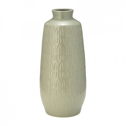 Sagebrook - 15" Ceramic Carved Vase