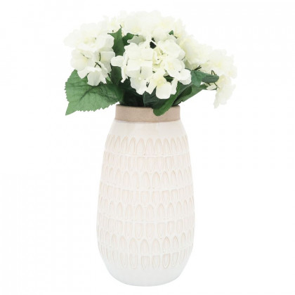 Sagebrook - 15" Ceramic Carved Vase
