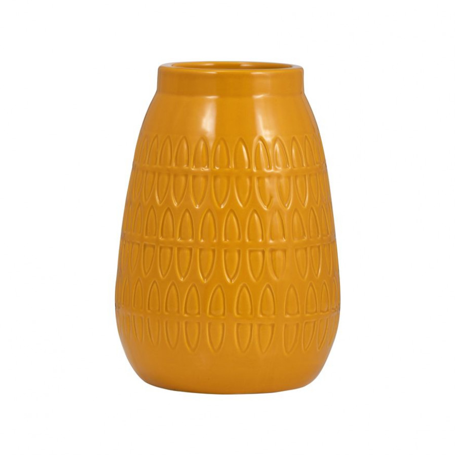Sagebrook - 12" Ceramic Carved Vase