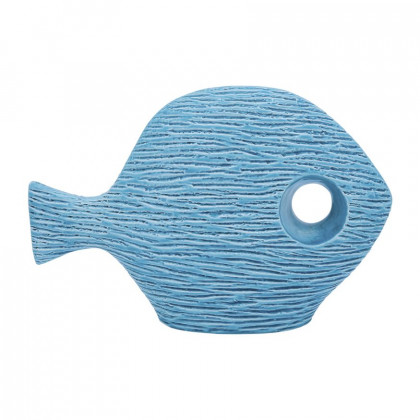 Sagebrook 14" Ceramic Textured Fish - Blue