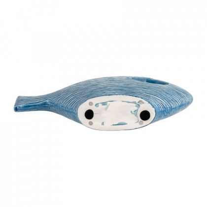 Sagebrook 20" Ceramic Textured Fish - Blue