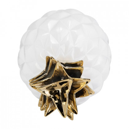 Sagebrook - 13" Ceramic Pineapple Decor in White