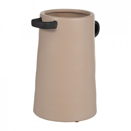 Sagebrook 9" Ceramic Eared Vase - Irish Cream
