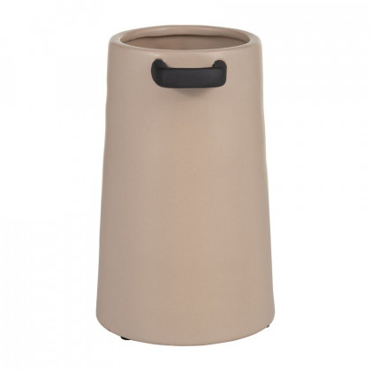Sagebrook 9" Ceramic Eared Vase - Irish Cream