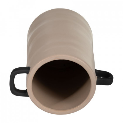 Sagebrook 9" Ceramic Eared Vase - Irish Cream