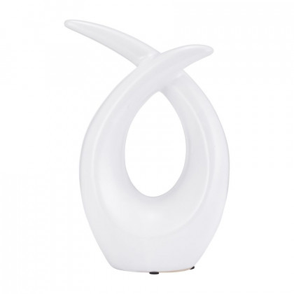 Sagebrook 10" Ceramic Loopy Table Top Accent - White