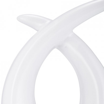 Sagebrook 10" Ceramic Loopy Table Top Accent - White
