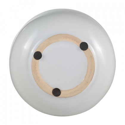 Sagebrook 12" Ceramic Ridged Vase - Ivory