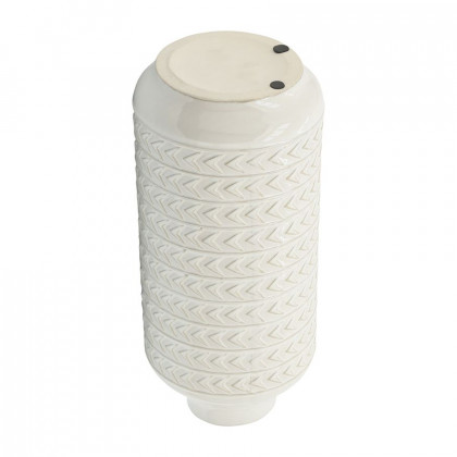 Sagebrook 16" Ceramic Aztec Vase - Ivory