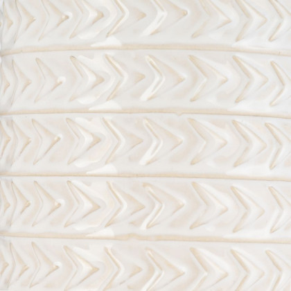 Sagebrook 10" Ceramic Aztec Vase - Ivory