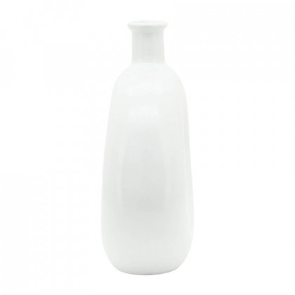 Sagebrook 8" Ceramic Round Cut-out Vase - White