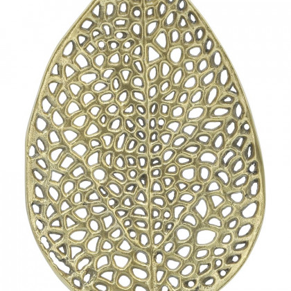 Sagebrook - 19" Metal Leaf On Stand in Gold