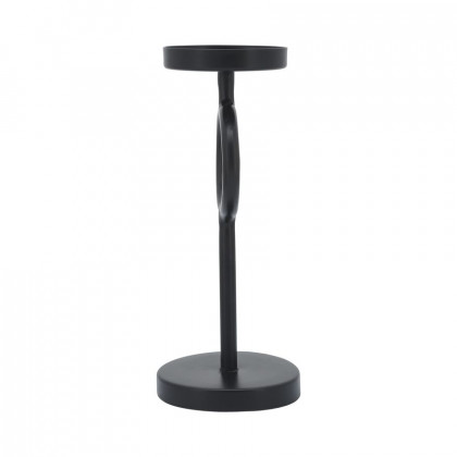 Sagebrook 10" Metal Ring Candle Holder - Black