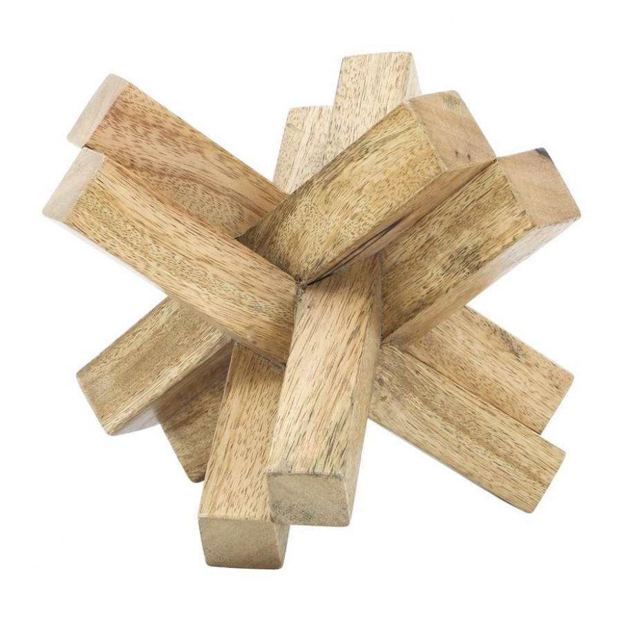 Sagebrook - 6"x6" Wood Jack in Brown