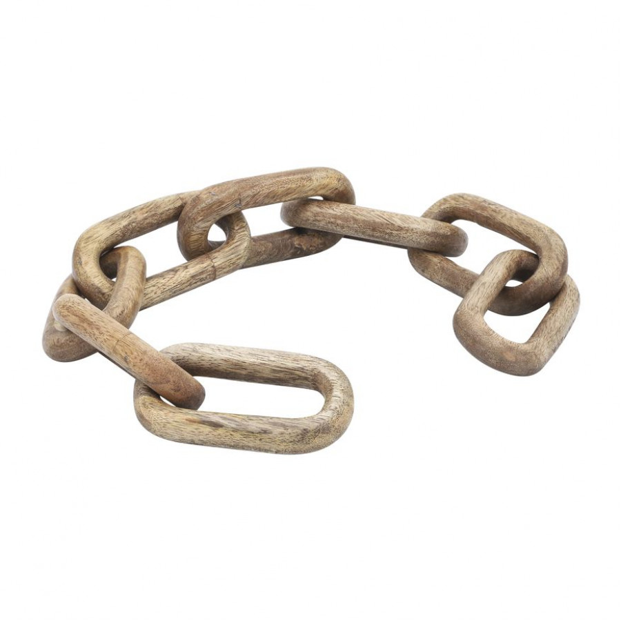 Sagebrook - 23" Wood 8-Links Chains in Brown