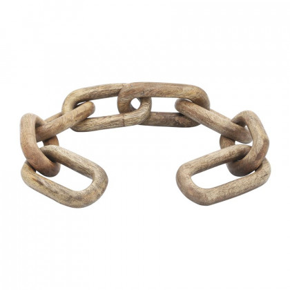 Sagebrook - 23" Wood 8-Links Chains in Brown