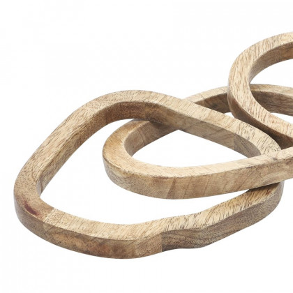 Sagebrook - 26" Wood 5-Links Chains in Brown