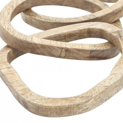Sagebrook - 26" Wood 5-Links Chains in Brown